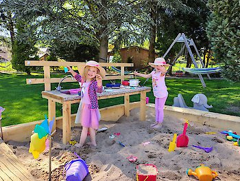 Sandkasten - Hotelgarten